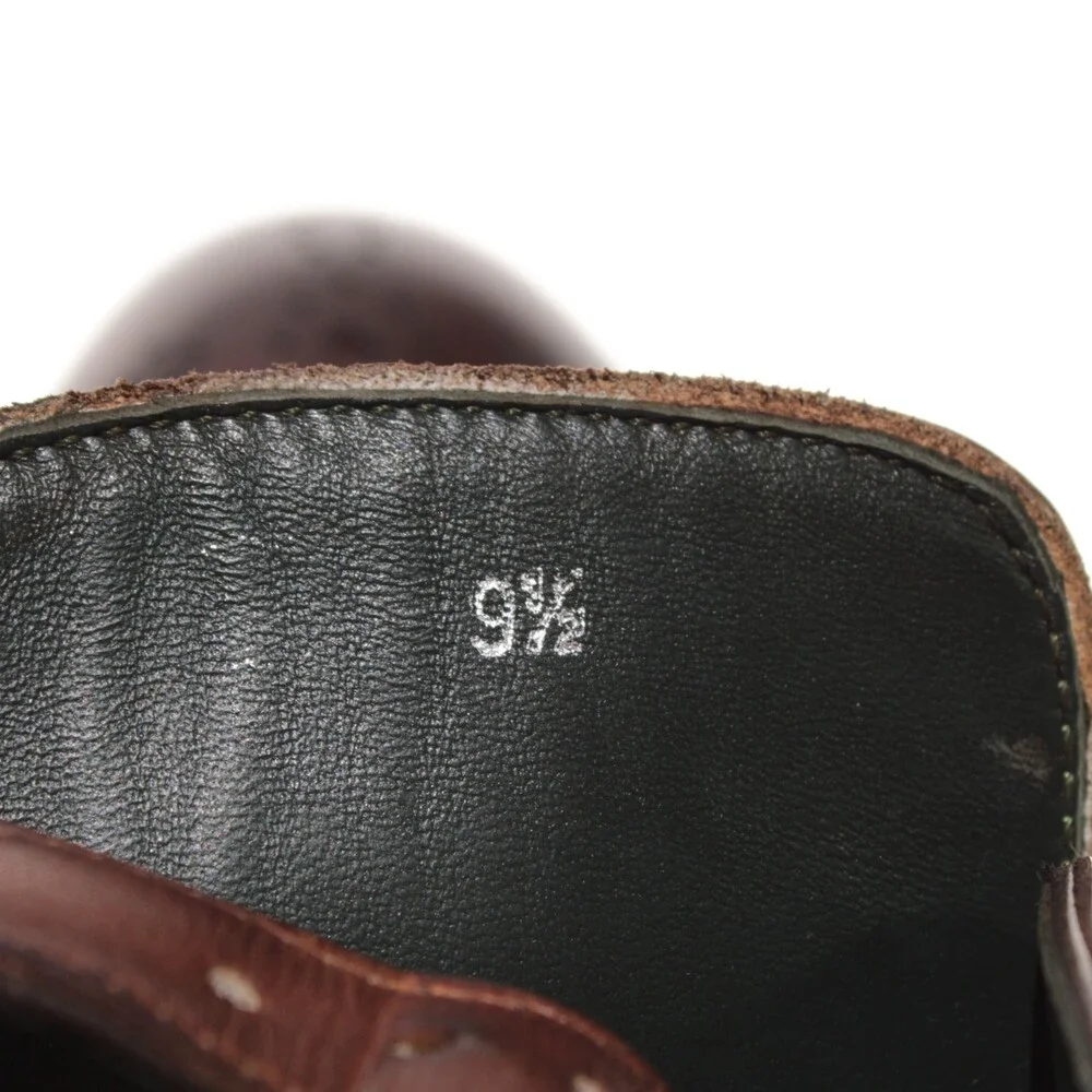 Pastori NWB Single Monk Strap Dress Shoes Size 9.5 US in Whiskey Brown Leather